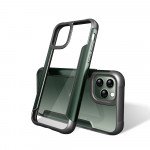 Wholesale iPhone 11 Pro Max (6.5in) Clear IronMan Armor Hybrid Case (Midnight Green)